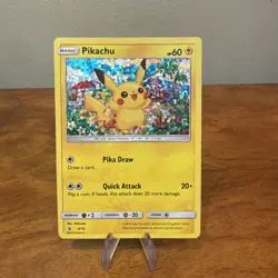 Pokemon TCG Pikachu 4/12 McDonald's 2018 Holo Promo Mod Play - Image 1
