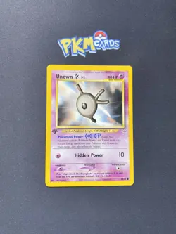 Pokemon TCG Unown [K] Neo Revelation 58/64 Regular 1st Edition MP. - Image 1