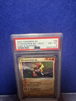 Hitmonchan EX 98/109 - Ruby & Sapphire - PSA 8 NM-MT - Pokemon TCG - Image 2