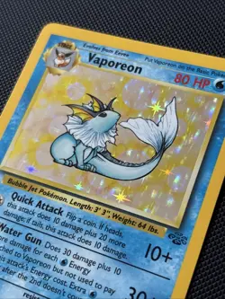 1999 Pokemon Jungle WotC 12/64 Vaporeon Holo - Image 2