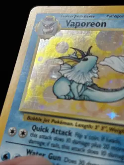 1999 Pokemon Jungle WotC 12/64 Vaporeon Holo - Image 4