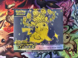 Pokemon Center Exclusive Surging Sparks Elite Trainer Box New Sealed PC ETB - Image 1