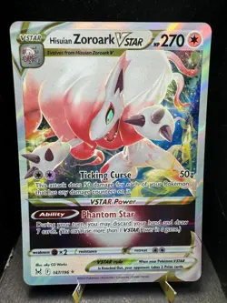 Pokemon TCG SWSH Lost Origin Hisuian Zoroark VSTAR 147/196 Ultra Rare Holo NM! - Image 1