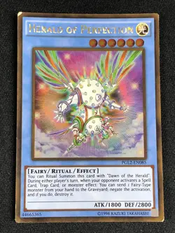 YUGIOH HERALD OF PERFECTION PGL2-EN085 GOLD LP - Image 1