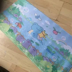 Pokemon Pikachu Ditto Rubber Playmat Play Mat For Tcg Trading Card Game Lapras - Image 1