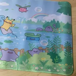 Pokemon Pikachu Ditto Rubber Playmat Play Mat For Tcg Trading Card Game Lapras - Image 3