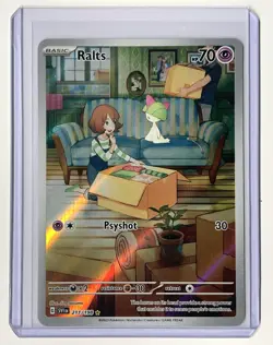Pokemon TCG Ralts Scarlet & Violet Holo Illustration Rare Card 211/198 Base Set - Image 4