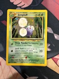 Pokemon TCG Jumpluff 7/111 Neo Genesis Base Set Unlimited Holo Rare Card - Image 1