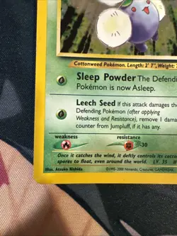 Pokemon TCG Jumpluff 7/111 Neo Genesis Base Set Unlimited Holo Rare Card - Image 4