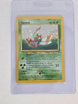 Yanma Holo Rare 17/75 Neo Discovery Pokemon Card - Lightly Worn - Image 1