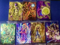 Dragon Ball Anime Art Card Set 7 Cards Goku Frieza Beerus Gohan Gogeta Japan - Image 1