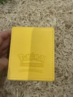 Ultra Pro Pokemon Pikachu Yellow Leatherette Flip Box Card Case Magnetic Closure - Image 3