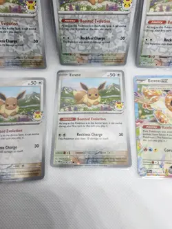 Lot of 5 Eevee 2025 Pokemon Day Promo Card 074/131 Swirl Prismatic Evolutions - Image 2
