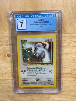 Pokemon Neo Genesis Lugia Holo Rare Card 9/111 CGC 7 - Image 1