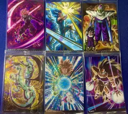 Dragon Ball Art Cards 6 Card Set Goku Black Gogeta Frieza Piccolo Raditz - Image 1