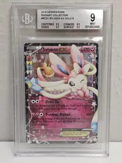Pokemon TCG Sylveon EX RC21/RC32 Generations Ultra Rare Holo Card Bgs Mint 9 - Image 1