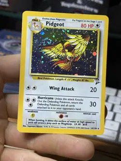 #2 Pidgeot 14/130 Base Set 2 2000 SWIRL Holo Rare WOTC Pokemon Card TCG - Image 3