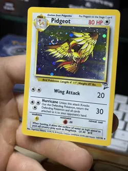 #2 Pidgeot 14/130 Base Set 2 2000 SWIRL Holo Rare WOTC Pokemon Card TCG - Image 4