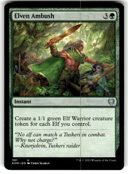 Magic The Gathering Elven Ambush Kaldheim Uncommon NM 2021 - Image 1