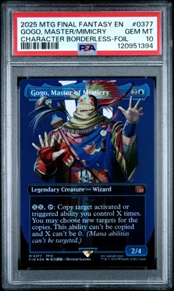 Mimicry Gogo, Master #0377 2025 Magic MTG Final Fantasy Borderless-Foil PSA 10 - Image 1