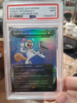 2025 MTG SECRET LAIR DROP #1930 SANDY CHEEKS, MARTIAL ASTRONAUT PSA 9 - Image 1