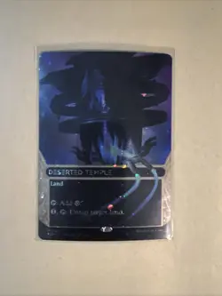 MTG Deserted Temple EOS 0101 M NM GALAXY FOIL Borderless - Image 1