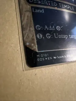 MTG Deserted Temple EOS 0101 M NM GALAXY FOIL Borderless - Image 3