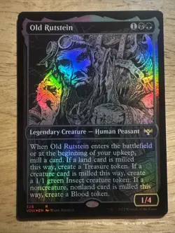 Old Rutstein -Showcase Foil- Crimson Vow Rare 326 mtg NM/M - Image 1