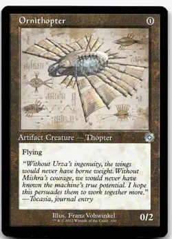 Ornithopter Schematic, Brothers' War: Retro Frame Artifact #100 MTG - Image 1