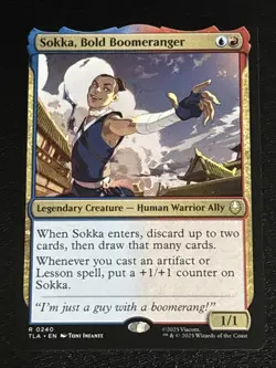 MTG Avatar: The Last Airbender Sokka, Bold Boomeranger 0240 NM Rare - Image 1