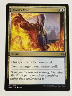 MTG War of the Spark Dovin's Veto 193/264 NM - Image 1