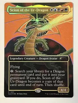 Scion Of The Ur-Dragon Secret Lair Devastation Dragons MTG Rainbow Foil MTG NM - Image 1