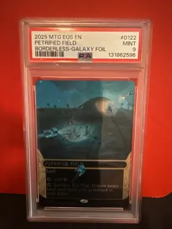 2025 MTG EDGE OF ETERNITIES: STELLAR SIGHTS #0122 PETRIFIED FIELD PSA 10 - Image 1