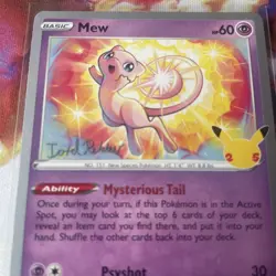 Mew 011/025 2023 World Championships Deck Variant Pokemon NM Celebrations Card - Image 2