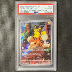 Detective Pikachu Returns Full Art PSA 10 - 2023 Pokemon Japanese Promo 098/SV-P - Image 1