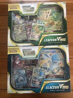 Pokemon TCG Glaceon & Leafeon VSTAR Special Collection - Set - NEW/SEALED - Image 1