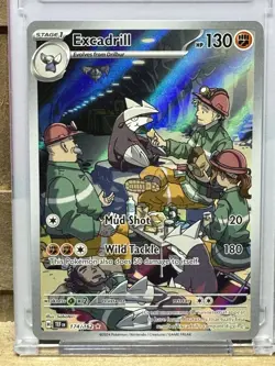 Pokemon TCG Excadrill Illustration Rare Temporal Forces 174/162 Mint Pack Fresh - Image 1