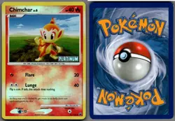 2008 Pokemon, D&P Majestic Dawn BK, #56/100 Chimchar Lv. 6, Reverse Holo Common - Image 1