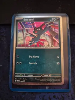 TCG Pokemon TCG Phantasmal Flames Sneasel Black Star Promo Cosmos Holo 020 - Image 1
