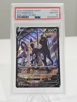 PSA 10 GEM MINT Umbreon V TG22/TG30 POKEMON SWSH: Brilliant Stars **UMBREON** - Image 1