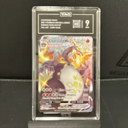 2021 Pokemon Charizard VMax SV107/SV122 Shining Fates TAG 9 PSA 9 Mint Rare - Image 1