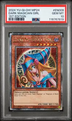 2024 YU-GI-OH! MP24-25TH ANV TIN: DUELING MIRRORS DARK MAGICIAN GIRL PSA 10 - Image 1