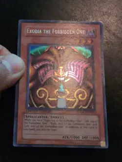 Yu-Gi-Oh! SECRET RARE HOLO CARD EXODIA THE FORBIDDEN ONE MC1-EN001 VLP - Image 2