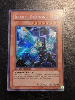 Yu-Gi-Oh! SECRET RARE HOLO CARD BARREL DRAGON MC1-EN002 VLP - Image 1