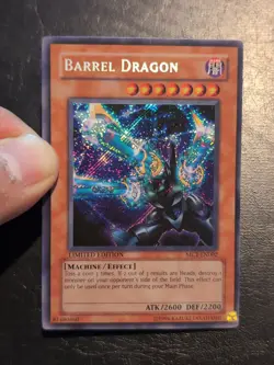 Yu-Gi-Oh! SECRET RARE HOLO CARD BARREL DRAGON MC1-EN002 VLP - Image 3