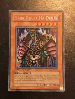 Yu-Gi-Oh! SECRET RARE HOLO CARD DARK RULER HA DES MC1-EN006 NM/VLP - Image 1