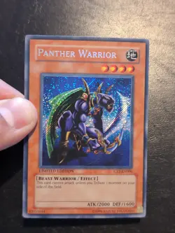 Yu-Gi-Oh! SECRET RARE CARD PANTHER WARRIOR CT2-EN006 LP - Image 3
