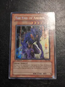 Yu-Gi-OH! SECRET RARE CARD THE END OF ANUBIS AST-000 1ST MP - Image 1