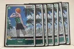 [x7] One Piece Card Game Nami Pillars Of Strength OP03-030 Rare Playset - Image 1