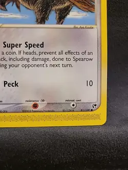 Spearow 81/100 EX Sandstorm Regular Common E Reader Card Pokemon - Image 4